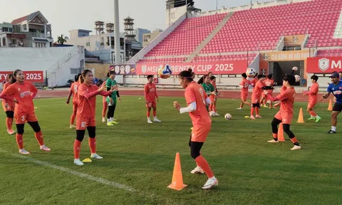 Đội tuyển nữ Việt Nam di chuyển tới Hải Phòng, chuẩn bị tham dự MSIG Serenity Cup 2025
