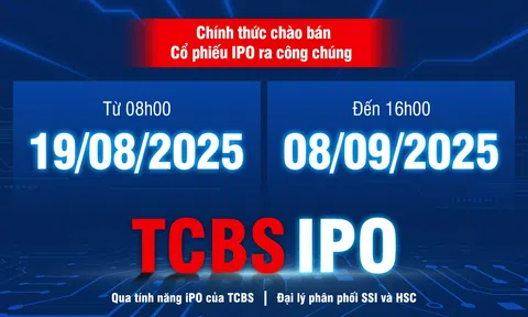 Nhà đầu tư có thể đặt mua IPO TCBS 100% online qua TCInvest từ 19/08