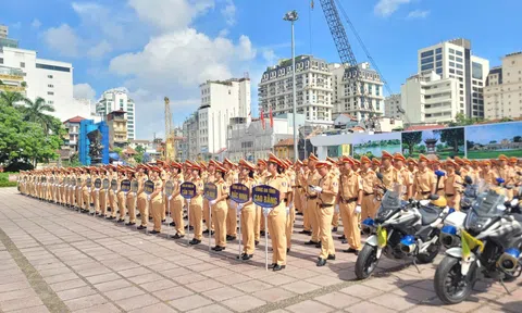 Hà Nội tiếp nhận hơn 600 CSGT và hơn 100 phương tiện phục vụ Lễ kỷ niệm 80 năm Quốc khánh 2/9
