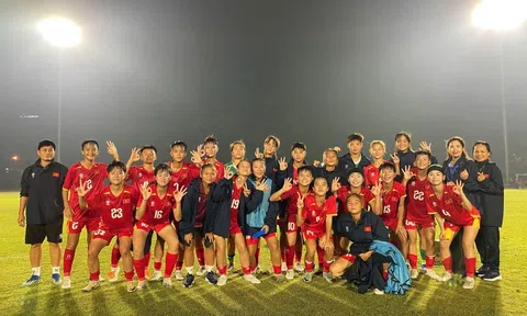 Đội tuyển U16 nữ Việt Nam khẳng định sức mạnh tại Bảng B bằng chiến thắng đậm trước Campuchia