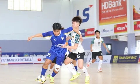 Lượt trận cuối vòng bảng giải futsal Vô địch U20 Quốc gia 2025 diễn ra với cơn mưa bàn thắng