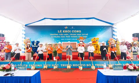 Khởi công trường liên cấp FPT tại đô thị Eco Central Park của nhà sáng lập Ecopark