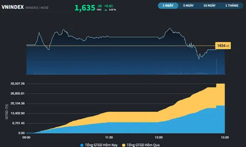 Phiên hồi phục đầu tiên sau chuỗi 5 phiên giảm liên tiếp