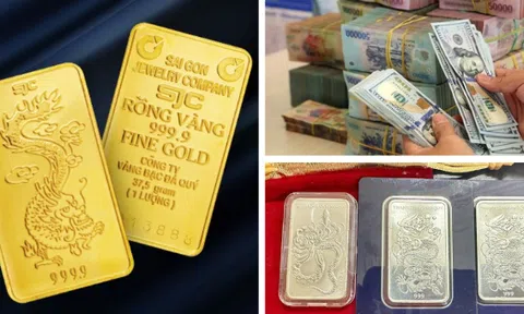 Giá vàng, bạc giảm phiên thứ 2 liên tiếp, tỷ giá trung tâm hạ nhiệt