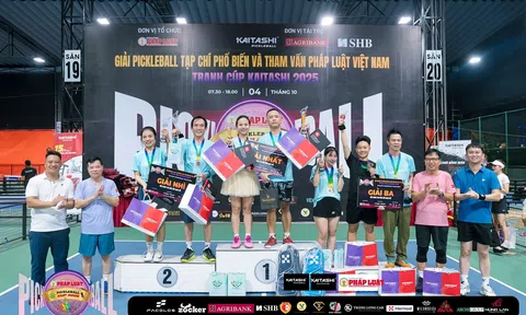 Hơn 200 vận động viên tham gia giải Pickleball Tạp chí PB&TVPL Việt Nam tranh Cúp Kaitashi 2025