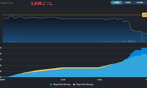 Giảm hơn 90 điểm, chứng khoán Việt có phiên giao dịch "lạc lối"