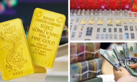 Vàng đứng lại quanh mốc 148,4 triệu đồng/lượng