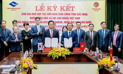 Bắc Ninh và tỉnh Gyeongsangbuk (Hàn Quốc) ký kết hợp tác, mở rộng xúc tiến đầu tư