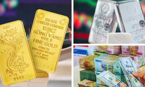 Giá vàng nhích nhẹ, bạc tăng phi mã