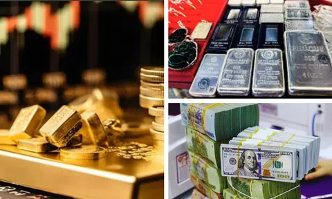 Giá bạc giảm mạnh, vàng đứng yên