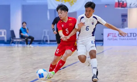 Futsal U16 Việt Nam để thua đội chủ nhà Thái Lan trong trận đấu thứ ba tại giải Đông Nam Á