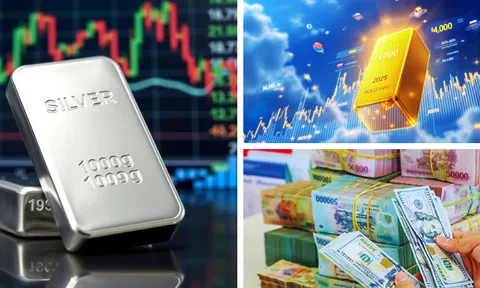 Giá vàng tăng nhẹ, bạc tiếp tục lùi sâu