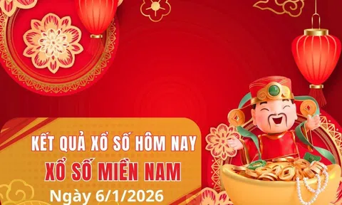 XSMN 6/1 Kết quả xổ số Miền Nam hôm nay 6/1/2026 XSMN Thứ 3