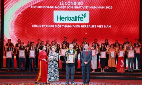 Herbalife Việt Nam được xếp hạng Top 500 doanh nghiệp lớn nhất Việt Nam năm thứ bảy liên tiếp