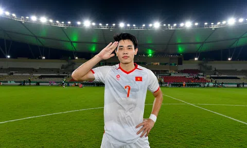 Tiền đạo U23 Việt Nam Nguyễn Đình Bắc đang dẫn đầu cuộc bình chọn "Bàn thắng đẹp nhất vòng bảng"