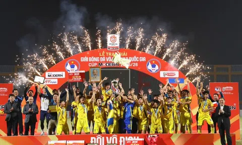 U19 Sông Lam Nghệ An đoạt ngôi vô địch giải Vô địch U19 Quốc gia 2025/26