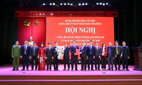 Công bố Quyết định thành lập Đảng bộ UBND phường Từ Sơn