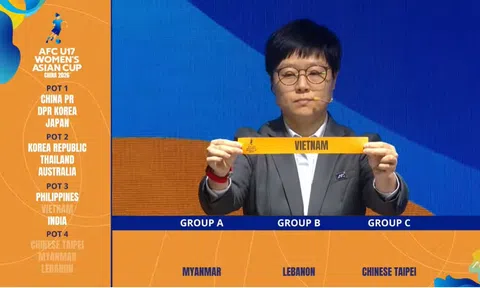 Kết quả bốc thăm chia bảng Vòng chung kết giải vô địch U17 nữ châu Á 2026