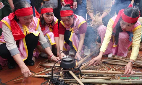 Ấm áp lễ hội thổi cơm thi truyền thống đình làng Thị Cấm xuân Bính Ngọ 2026