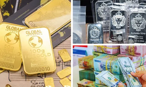 Giá vàng “bốc hơi” 5 triệu đồng/lượng, bạc hạ nhiệt