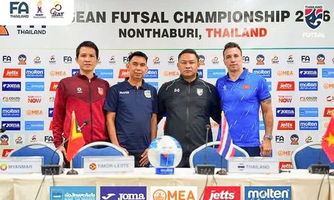 Họp báo trước thềm các trận đấu tại Bảng A giải vô địch Futsal Đông Nam Á 2026