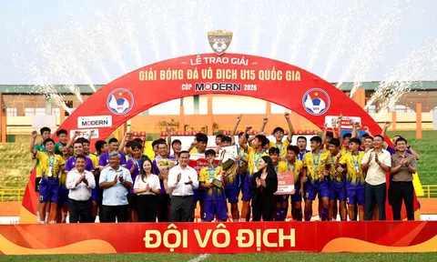 Vòng chung kết giải bóng đá Vô địch U15 Quốc gia 2026 thành công tốt đẹp