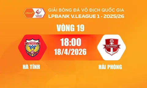 Trực tiếp bóng đá HL Hà Tĩnh vs Hải Phòng 18h00 hôm nay 18/4/2026