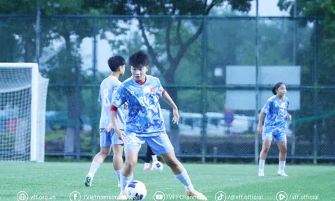 U17 nữ Việt Nam sẵn sàng cho trận đấu đầy khó khăn với đội chủ nhà U17 nữ Trung Quốc