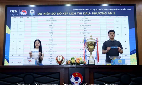 Kết quả  bốc thăm xếp lịch thi đấu giải Bóng đá nữ Vô địch Quốc gia 2026
