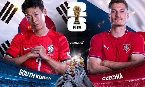 VTV3, VTV6 Trực tiếp bóng đá Hàn Quốc vs CH Séc , World Cup 2026 9h00 ngày 12/06