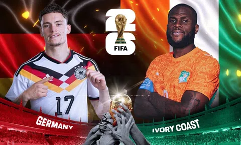 VTV3, VTV6 Trực tiếp bóng đá Đức vs Bờ Biển Ngà, World Cup 2026 03h00 ngày 21/6