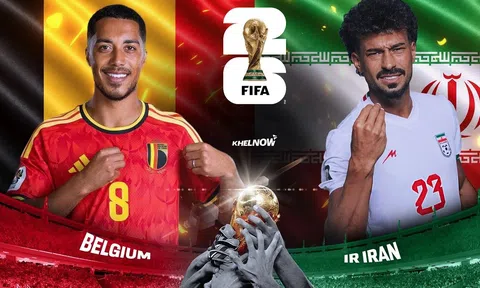 VTV3, VTV6 Trực tiếp bóng đá Bỉ vs Iran, World Cup 2026 02h00 ngày 22/6