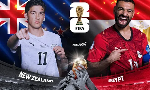 VTV3, VTV6 Trực tiếp bóng đá New Zealand vs Ai Cập, World Cup 2026 08h00 ngày 22/6