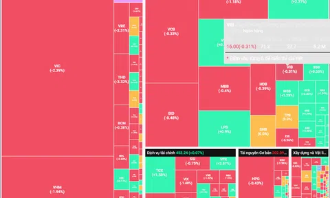 Thiếu cổ phiếu dẫn dắt, VN-Index giảm gần 15 điểm
