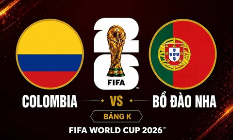 Trực tiếp bóng đá Colombia vs Bồ Đào Nha, World Cup 2026 06h30 ngày 28/6 trên VTV7, VTV9