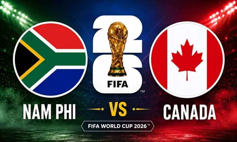 Trực tiếp bóng đá Nam Phi vs Canada, World Cup 2026 02h00 ngày 29/6 trên VTV3, VTV6