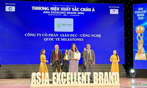 Hệ thống Giáo dục Quốc tế Milestones được vinh danh Top 10 Thương hiệu Xuất sắc Châu Á 2026