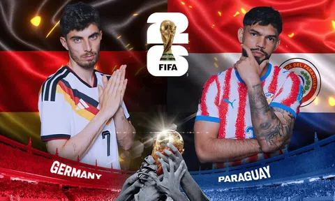 VTV3, VTV6 Trực tiếp bóng đá Đức vs Paraguay, World Cup 2026 03h00 ngày 30/6