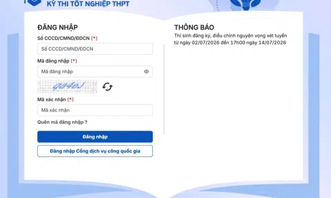 Cách đăng ký nguyện vọng xét tuyển đại học trực tuyến từ ngày 2/7