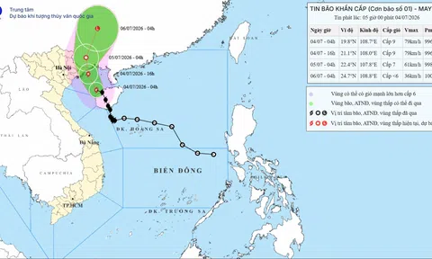 Bão số 1 Maysak tiến sát, Đông Bắc Bộ và Thanh Hóa mưa rất lớn