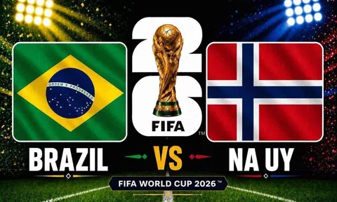 Trực tiếp bóng đá Brazil vs Na Uy, World Cup 2026 03h00 ngày 6/7 trên VTV3, VTV6