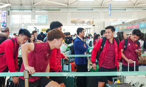 Đội tuyển Việt Nam về nước, hoàn tất tốt đẹp chuyến tập huấn tại Hàn Quốc