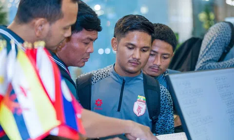 Đội tuyển Myanmar đến Thái Nguyên, chuẩn bị đá giao hữu với đội tuyển Việt Nam