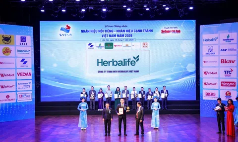 Herbalife Việt Nam lọt Top 10 Nhãn Hiệu Nổi Tiếng Việt Nam năm 2026