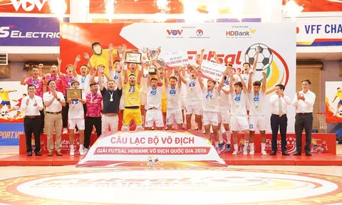CLB futsal Thái Sơn Bắc lần đầu vô địch quốc gia sau 16 năm chờ đợi