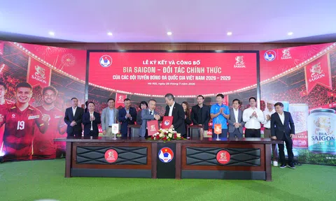 SABECO và VFF gia hạn hợp tác chiến lược, tiếp sức cho bóng đá Việt Nam giai đoạn 2026 - 2029 
