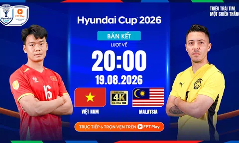VTV6 trực tiếp bóng đá Việt Nam vs Malaysia AFF Cup 2026 20h00 hôm nay 19/8/2026
