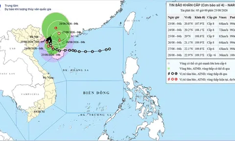 Bão số 4 quần thảo trên vùng biển Quảng Ninh - Hải Phòng gây mưa cực lớn