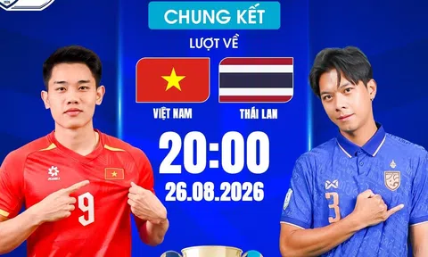 VTV6 Trực tiếp bóng đá Việt Nam vs Thái Lan AFF Cup 2026 20h00 hôm nay 26/8/2026