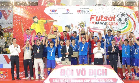 Thái Sơn Bắc bảo vệ thành công ngôi vô địch tại giải Futsal Cúp Quốc gia 2026